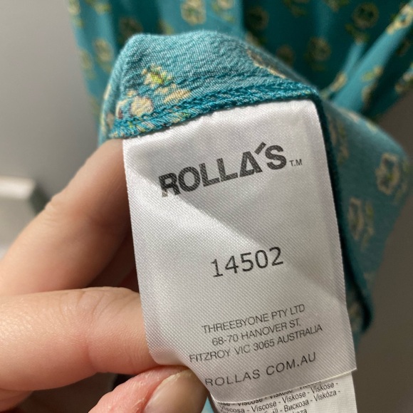Rolla’s | NWT small Emmylou Wrap Dress in Teal - Picture 8 of 10